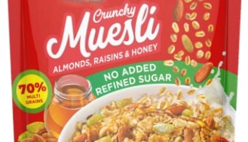 Kwality Crunchy Muesli Almonds, Raisins And Honey- No Added Refined Sugar – Supersaver Pack 800G