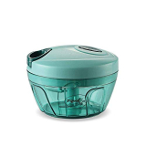 Pigeon Polypropylene Mini Handy And Compact Chopper With 3 Blades For Effortlessly Chopping Vegetables And Fruits For Your Kitchen Green, 400 Ml