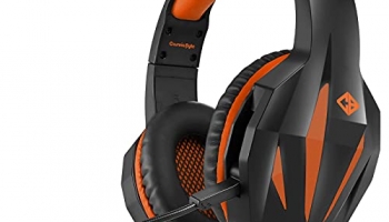 Cosmic Byte Uranus Gaming Headset With Flexible Microphone For Pc, Ps5, Xbox, Mobiles, Tablets, Laptops (Orange Demon)