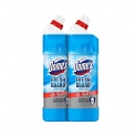 Domex Fresh Guard Disinfectant Toilet Cleaner Liquid, Ocean Fresh, 1 L| Pack Of 2 ,Freshness For 100 Flushes