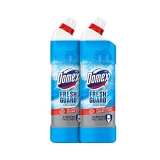 Domex Fresh Guard Disinfectant Toilet Cleaner Liquid, Ocean Fresh, 1 L| Pack Of 2 ,Freshness For 100 Flushes