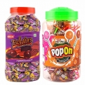 Mahak Kandiez Eclairs Toffee Jar & Popon Lollipop Jar