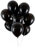 Yns Crafts Stock ®Metallic Premium Party & Celebration Black Balloon- Pack Of 75