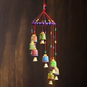 Ecraftindia Cotton Door Hanging (Multicolour_5.5X5.5X19 Inch) (Strbel500)