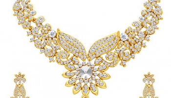 Sukkhi Fabulous Gold Plated Ad Necklace Set For Women