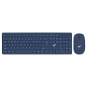 Ant Value Fkbri05 Multimedia Wireless Keyboard & Mouse Combo, Compact Light-Weight For Pcs, Laptops & Smart Tv (Blue)
