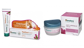 Himalaya Wellness Foot Care Cream | Moisturizes And Soothes Feet |, 50Gm And Himalaya Herbals Anti-Wrinkle Cream, 50G