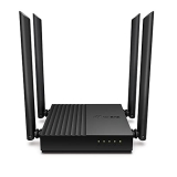Tp-Link Archer C64 Ac1200 Dual-Band Gigabit Wi-Fi Router, Wireless Speed Up To 1200 Mbps, 4×Lan Ports, 1.2 Ghz Cpu, Advanced Security With Wpa3, Mu-Mimo, Beamforming, Black