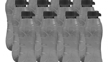 Wonder Plastic Slim Fridge Bottle Set, 12 Pc Bottle, 1000 Ml, Grey Color, Made In India