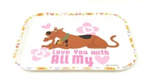 Scooby-Doo Rectangular Melamine Tray, (Multicolour)