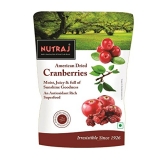 Nutraj Sweet And Tart Sliced American Dried Cranberries, 180G