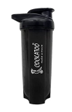 Cockatoo Cs-01-Grey Shaker Bottle (Black, 700 Milliliters, Plastic)
