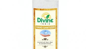 Divine India Hand Sanitiser Enriched With Neem, Basil Extracts & Lavender Oil (70% Isopropyl Alcohol) – 210 Ml