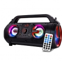 Ant Audio Rock 300 Bluetooth Party Speakers With Fm Radio, Micro Sd Card, Usb, Mic And Aux 3.5 Mm Support, Microphone For Karaoke Machine, Led Lights And Subwoofer – 30 Watt