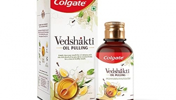 Colgate Vedshakti Oil Pulling Ayurvedic Mouthwash,200Ml, Antioxidant-Rich Blend Of 5 Oils Sesame, Clove, Eucalyptus, Holy Basil, And Lemon For Oral Detox