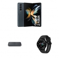 Samsung Galaxy Z Fold4 5G (Graygreen, 12Gb Ram, 256Gb Storage) + Galaxy Watch4 Classic Bluetooth (46Mm, Black) + Wireless Charger Duo Pad 15W