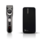 Syska Tp7526 Combos – Ht750 90Mins Run Time Beard Trimmer (Black Silver) And 10000 Mah Power Bank (10 W, Fast Charging) (Black, Lithium Polymer)