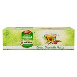 Dabur Vedic Suraksha Green Tea – 100 Tea Bags : Immunity Booster With The Goodness Of 5 Ayurvedic Herbs