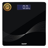 Beatxp Wave Digital Bathroom Weighing Scale With Lcd Panel & Thick Tempered Glass, Electronic Weight Machine For Human Body – 2 Year Warranty