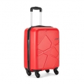 Safari Pentagon Polypropylene 55 Cms Red Hardsided Cabin Luggage, 4 Wheel Trolley Bag, Travel Suitcase For Men And Women