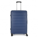 Aristocrat Jude 76Cm Polypropylene Hardsided Large Luggage 8W Blue Strolley