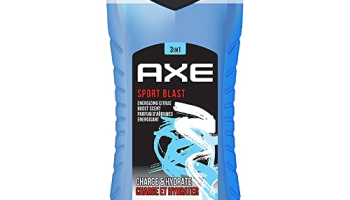 Axe Sports Blast 3 In 1 Body, Face & Hair Wash For Men, Long-Lasting Refreshing & Energizing Citrus Fragrance For Up To 12Hrs, Removes Odor & Bacteria, No Parabens, Dermatologically Tested, 250Ml