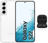 Samsung Galaxy S22 5G (Phantom White, 8Gb, 128Gb Storage) Galaxy Buds 2