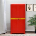 Nemi Agency | Nilkamal Freedom Mini Medium Fmm Plastic Storage Cabinet (Bright Red And Yellow)