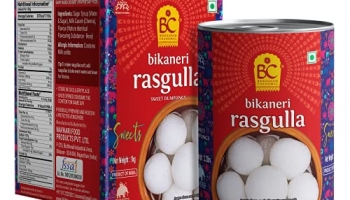 Bhikharam Chandmal – Indian Sweets Rasgulla – Bikaneri Rasgulla Sweet Mithai Tin 1Kg (Pack Of 2)