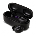 Edict By Boat Dynapulse Etws01 Truly Wireless Bluetooth In Ear Earbuds With Mic (Black)