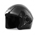 Gomechanic- Instinct Series- Delta, Open Face Helmet With Clear Visor Motorbike Helmet (Medium, 580Mm)