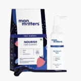 Man Matters Hair Growth Kit | Biotin Hair Gummies 60 Days Pack, Hair Tonic 90Ml & Activator Derma Roller With 0.5Mm Needles | Reduces Hair Fall & Promotes Healthy Hair