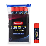 Reynolds Glue Sticks I Art And Craft Materials I Non Toxic Fast Drying Super Glue I Office Supplies, School Supplies And Diy Art Supplies | Glue Stick 6Gm, 8 Pieces Pouch, White, (Gl06)