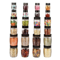 Cello Clario Plastic Storage Container, Set Of 24, (8 Pcs – 300 Ml, 8 Pcs 650 Ml, 8 Pcs – 1200 Ml), Clear