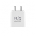 Flix (Beetel) Rise 2.4 12W Dual Usb Smart Charger, Made In India, Bis Certified, Fast Charging Power Adaptor With 1 Meter Cable Micro Usb Cable (White)(Xwc-63D)