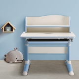 Green Soul Achiever Kids Ergonomic Height Adjustable Desk With Metal Frame For Children’S With Multi-Angle Tabletop & Drawer (Blue)