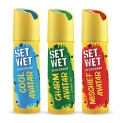 Set Wet Deodorant Spray Perfume Cool, Charm & Mischief Avatar For Men, 150Ml (Pack Of 3)