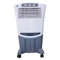 Foxsky Chillmint Air Cooler With Blower, 3-Side Cooling Pads, Cool Flow Dispenser – 45L, Grey, White