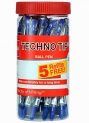 Cello Technotip Ball Pen | Blue Ball Pens | Jar Of 25 Units | Ball Pens For Students | Ball Point Pen Set | Writing Pens For School And Office Use Pens