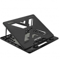 Live Tech Breeze Cooling Pad In View Laptop Stand With 7 Adjustment Levels For Laptops Up To 15.6 Inches,12 Inch,13 Inch, 14.1 Inch (Black)