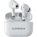 Ambrane Dots 38 Bluetooth Truly Wireless In Ear Earbuds With Mic (White)