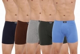 Dollar Bigboss Men’S Assorted Pack Of 5 Boxer Trunk Co1 (8905474833180_Mbtr-02-Boxer-Po5-Co1-S)