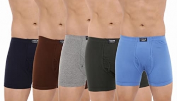 Dollar Bigboss Men’S Assorted Pack Of 5 Boxer Trunk Co1 (8905474833180_Mbtr-02-Boxer-Po5-Co1-S)