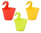 Go Hooked Planters | Plastic | Hanging Pots And Planters | Set Of 3 | Multicolour