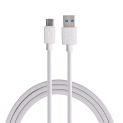 Flix (Beetel Usb To Type C Pvc Data Sync & 2A Fast Charging Cable, Made In India, 480Mbps Data Sync, Tough Cable, 1 Meter Long Usb Cable For Usb Type C Devices (White)(Xcd-C12)