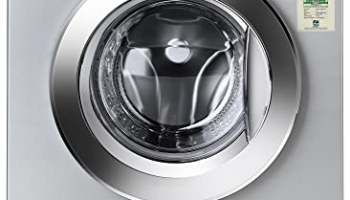 Lg 8.0 Kg 5 Star Inverter Touch Control Fully-Automatic Front Load Washing Machine With Heater(Fhm1408Bdl, Silver, 6 Motion Direct Drive)