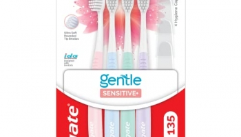 Colgate Sensitive Soft Bristles Manual Toothbrush For Adults – 4 Pcs, Multicolor