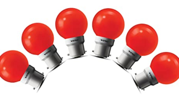 Wipro Safelite N10006 B22 0.5-Watt Led Night Lamp (Pack Of 6, Blue)