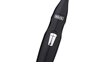 Wahl 5608-524 Cordless Mini Groomsman Grooming 3 In 1 Trimmer; 3 Taatchments: Nose Trimmer, Reciprocating Head, Precision Detailer; Rinseable Blades; Black