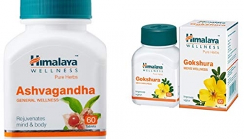 Himalaya Wellness Pure Herbs Ashvagandha General Wellness – 60 Tablets And Himalaya Wellness Pure Herbs Gokshura Men’S Wellness – 60 Tablets